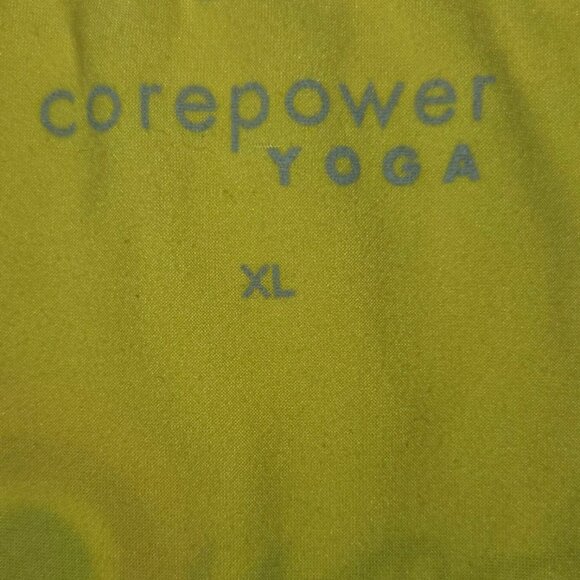 Corepower Yoga Yellow Sleeveless Crewneck Cropped Active Tank Top Womens Size XL - Picture 4 of 5